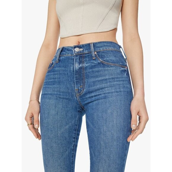 💕MOTHER SUPERIOR💕 The Weekender Flare Jeans ~ It's A Small World 33 NWOT - Picture 4 of 16